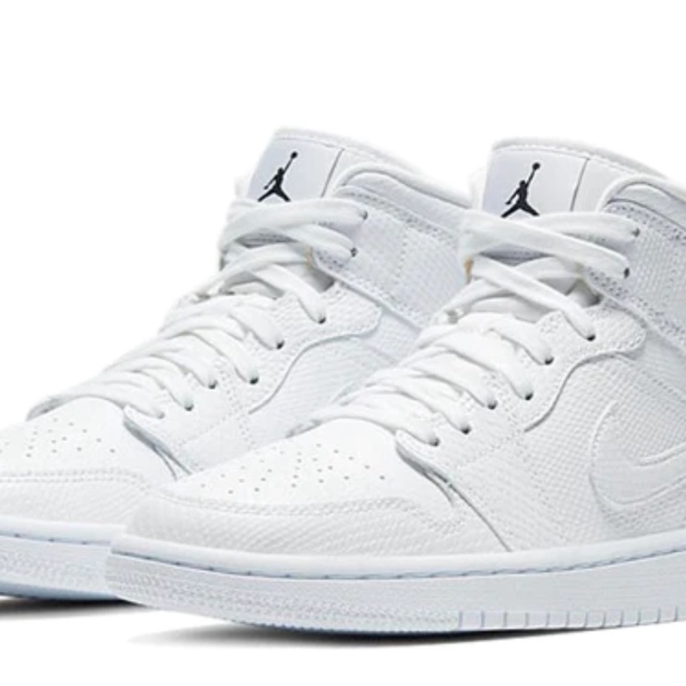 (WMNS) Air Jordan 1 Mid 'White Snakeskin' BQ6472-110